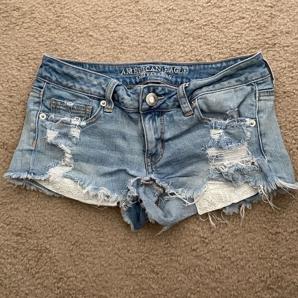 American eagle jean shorts